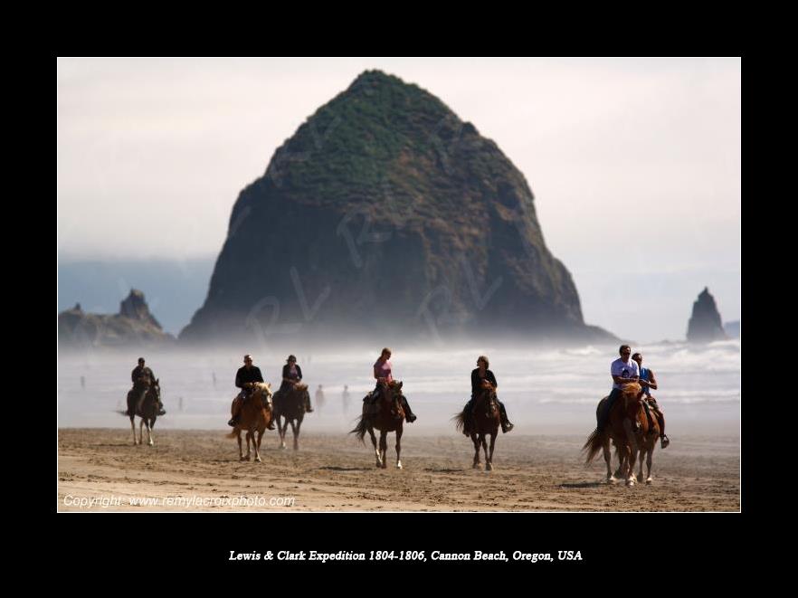 Lewis & Clark Expedition 1804-1806 Cannon Beach Oregon USA