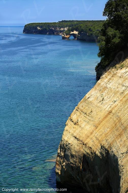 Pictured Rocks National Lakeshore Lake Superior Michigan USA