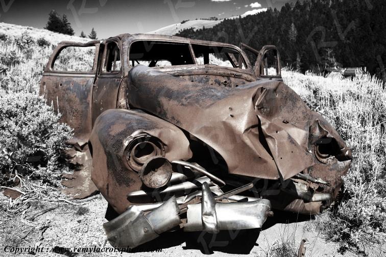 Old Wreck Comet Ghost Town Montana USA