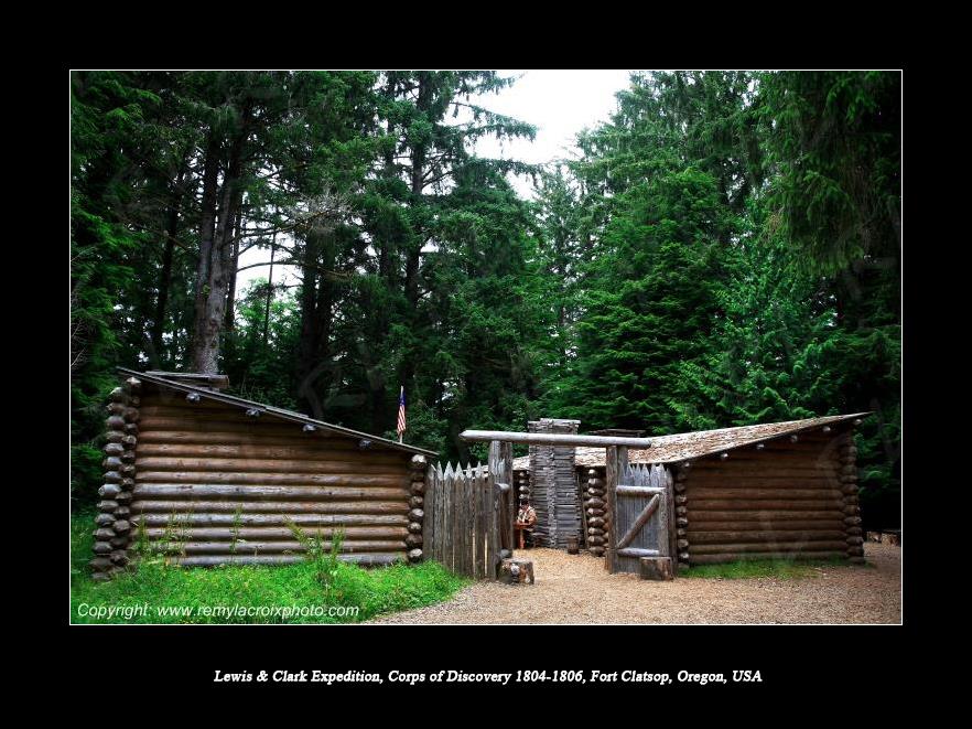 Lewis & Clark Expedition 1804-1806 Fort Clatsop Oregon USA