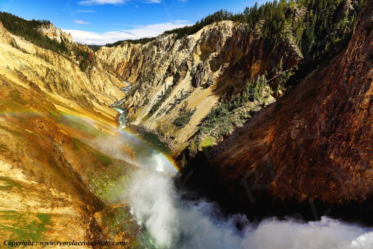 Lower Falls Grand Canyon Yellowstone National Park Wyoming USA www.remylacroixphoto.com