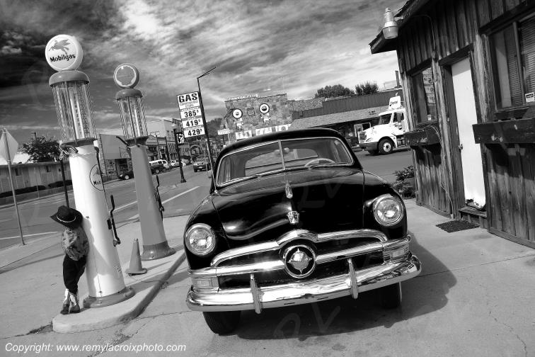 A little Cow-boy on Route 66 Williams Arizona USA