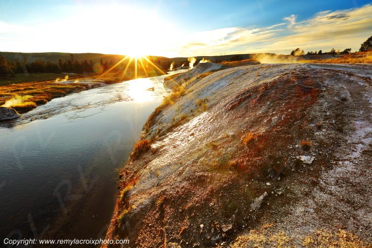 Upper Geyser Basin Yellowstone National Park Wyoming USA www.remylacroixphoto.com