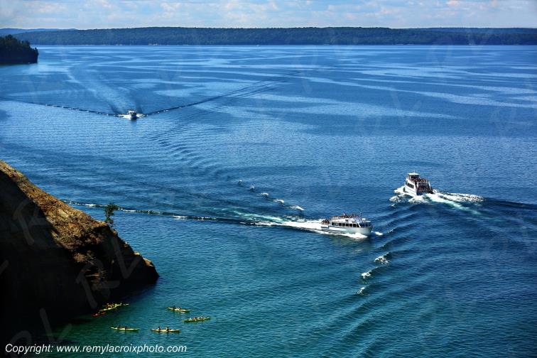 Pictured Rocks National Lakeshore Lake Superior Michigan USA