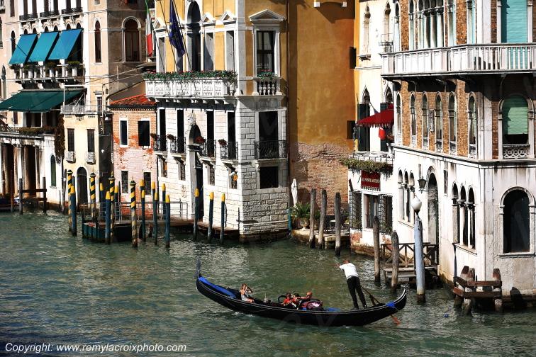 Venise gondoles V�n�tie Italie Italy Italia www.remylacroixphoto.com