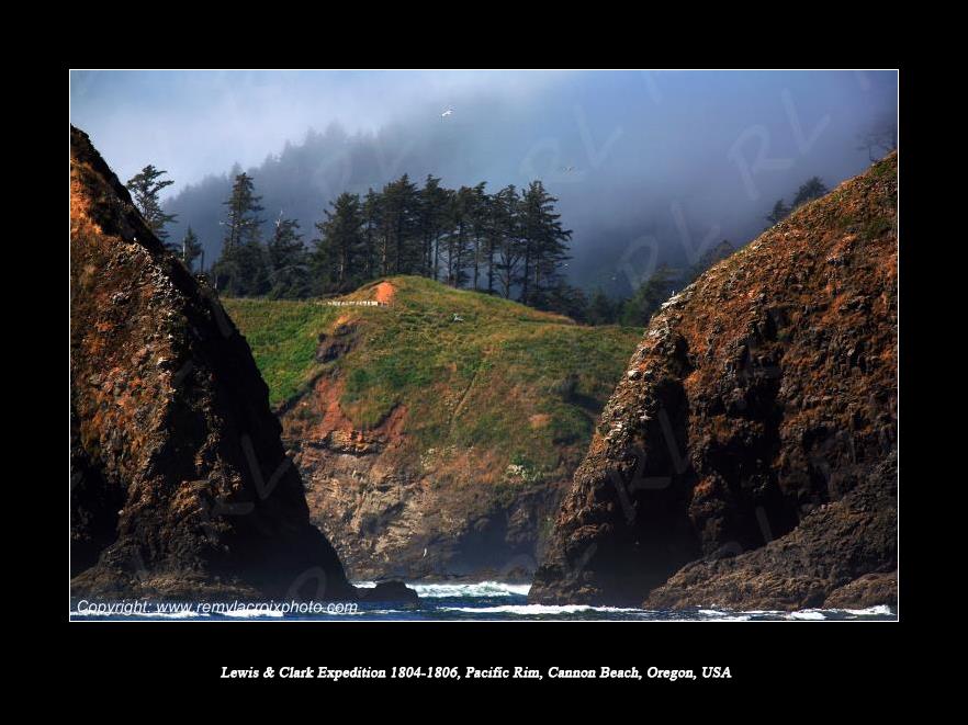 Lewis & Clark Expedition 1804-1806 Cannon Beach Oregon USA