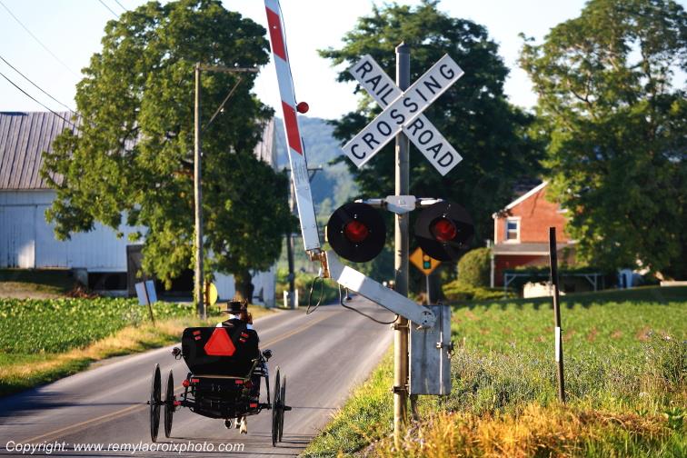Lancaster Dutch County Amish Buggy Pennsylvania Pennsylvanie USA ww.remylacroixphoto.com