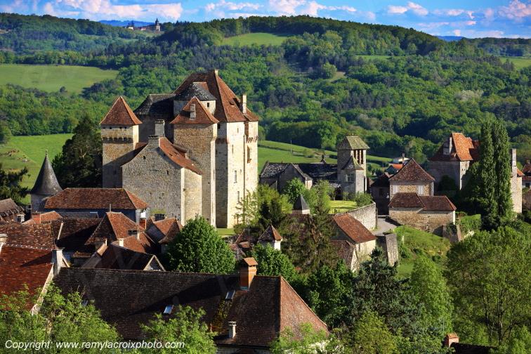 Curemonte ch�teau Corr�ze Limousin France