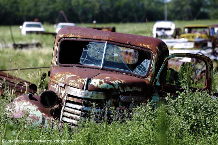 GMC Pick-up Truck 1940 Wreck Route 66 Erick Oklahoma USA