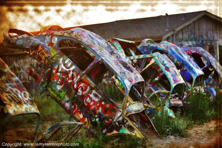 Slug Bug Ranch Route 66 Conway Mother Road Texas USA www.remylacroixphoto.com