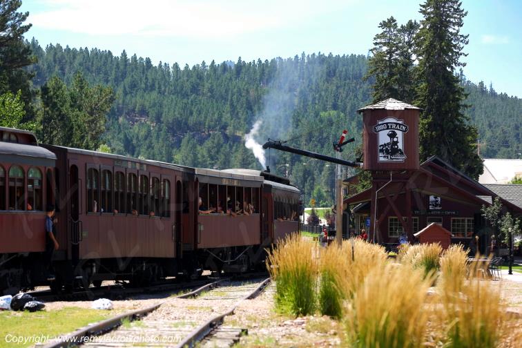 Hill City Railway Station Black Hills South Dakota USA
