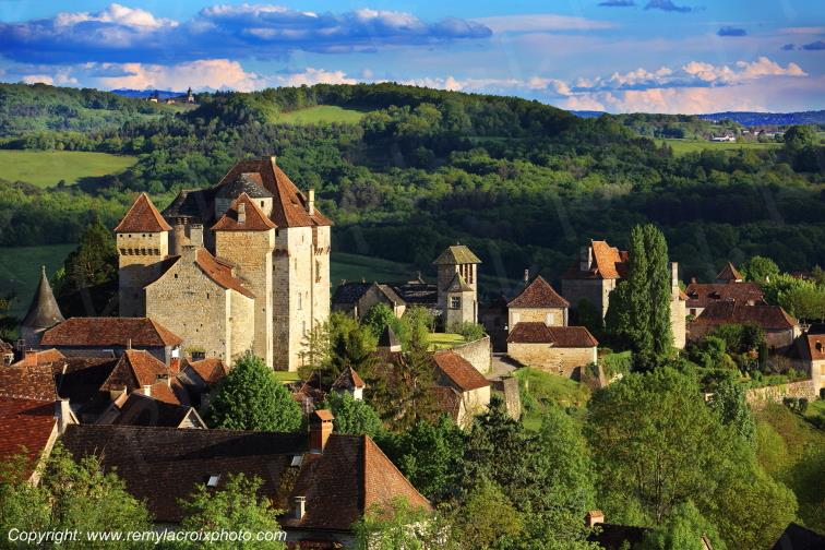 Curemonte ch�teau Corr�ze Limousin France