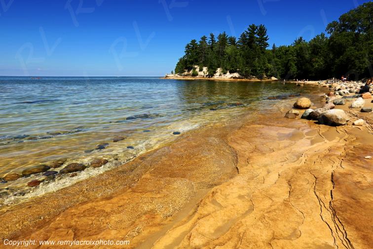 Pictured Rocks National Lakeshore Lake Superior Michigan USA