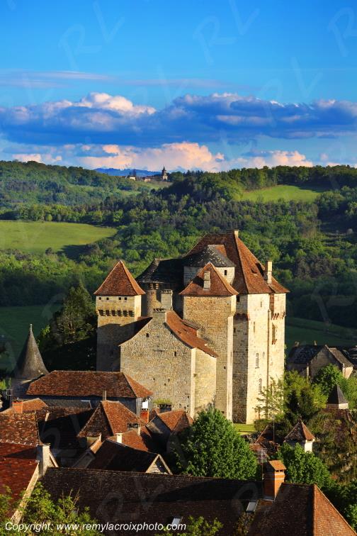 Curemonte ch�teau Corr�ze Limousin France