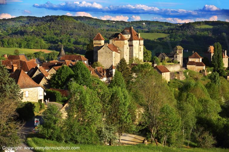 Curemonte ch�teau Corr�ze Limousin France