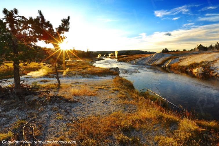 Upper Geyser Basin Yellowstone National Park Wyoming USA www.remylacroixphoto.com