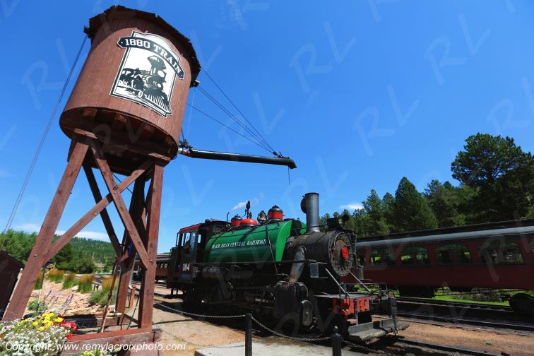 Hill City Railway Station Black Hills South Dakota USA