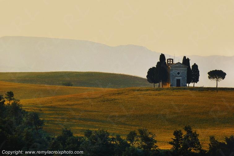Vitaleta Church Mount Amiata Val d'Orcia Tuscany Italy Toscane Italie www.remylacroixphoto.com