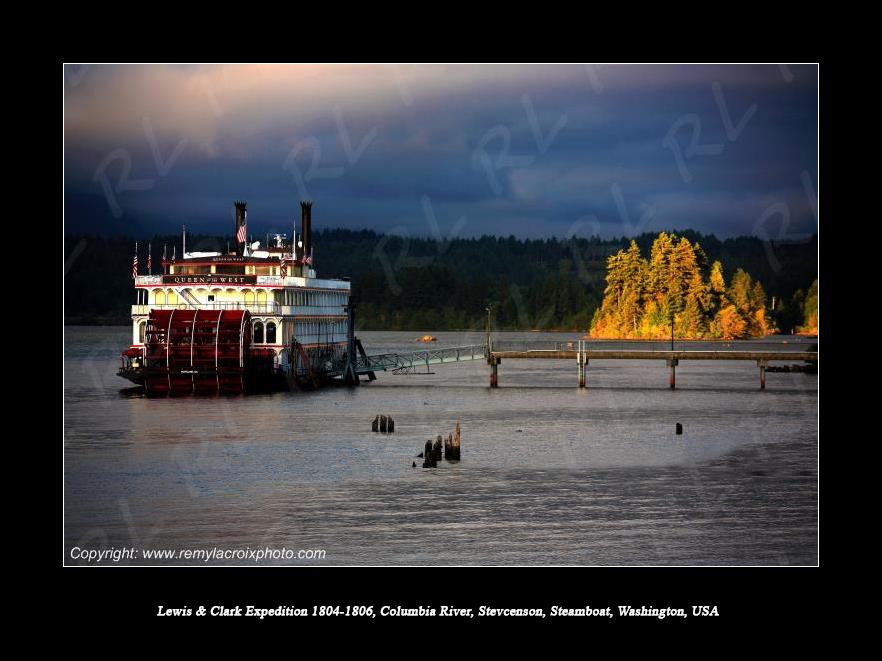 Lewis & Clark Expedition 1804-1806 Queen of the West Steamboat Columbia River Stevenson Washington USA
