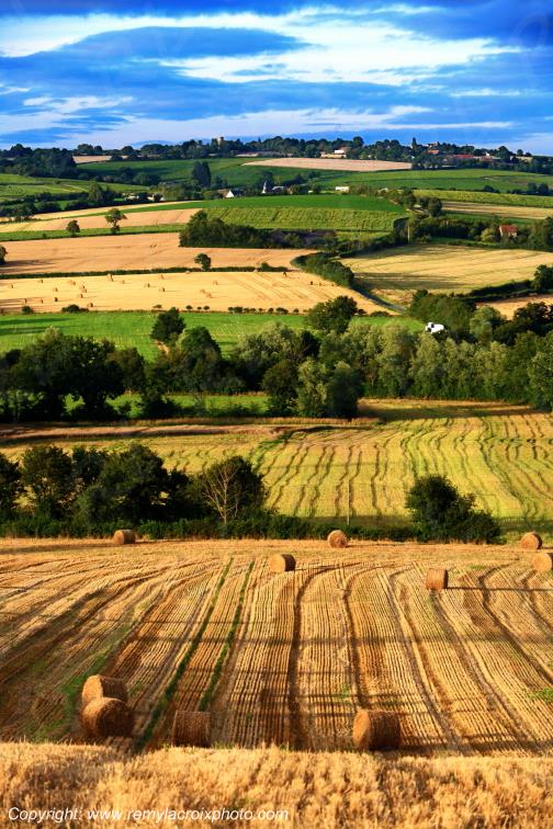 Vue vers Neuvy-Deux -Clochers,Cher,France