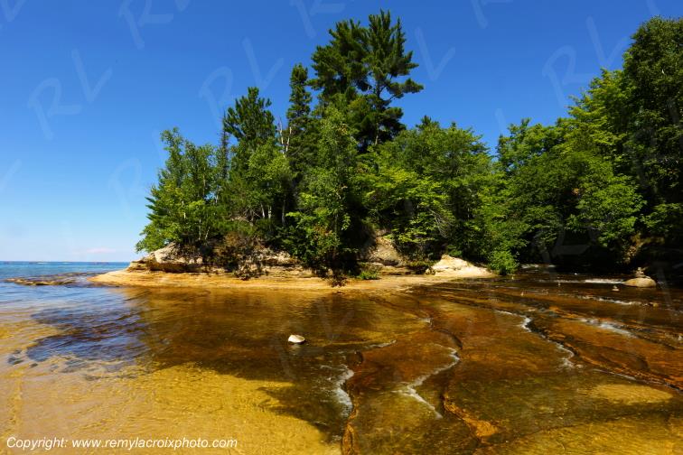 Pictured Rocks National Lakeshore Lake Superior Michigan USA