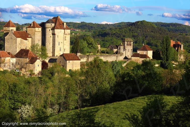 Curemonte ch�teau Corr�ze Limousin France