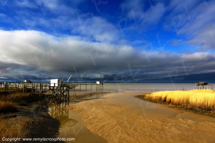 Port Conac Estuaire de la Gironde Carrelets Charente-Maritime France