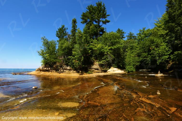 Pictured Rocks National Lakeshore Lake Superior Michigan USA