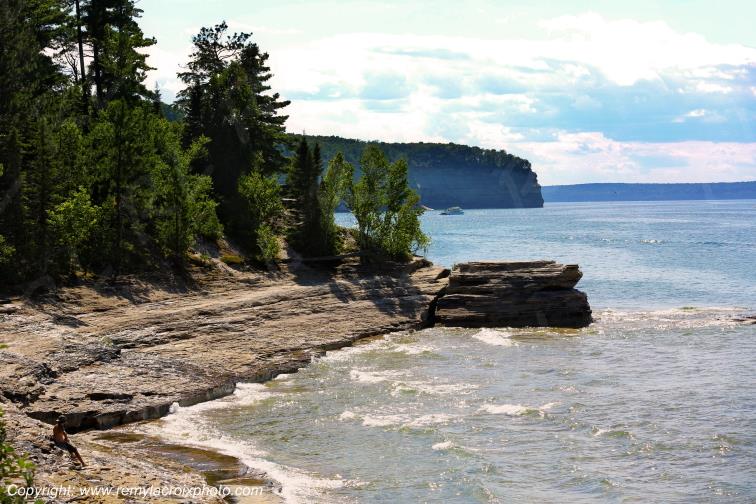 Pictured Rocks National Lakeshore Lake Superior Michigan USA