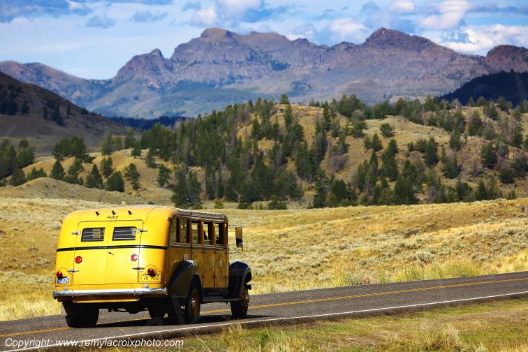 Vue vers Tower-Roosevelt Yellowstone National Park Wyoming USA www.remylacroixphoto.com