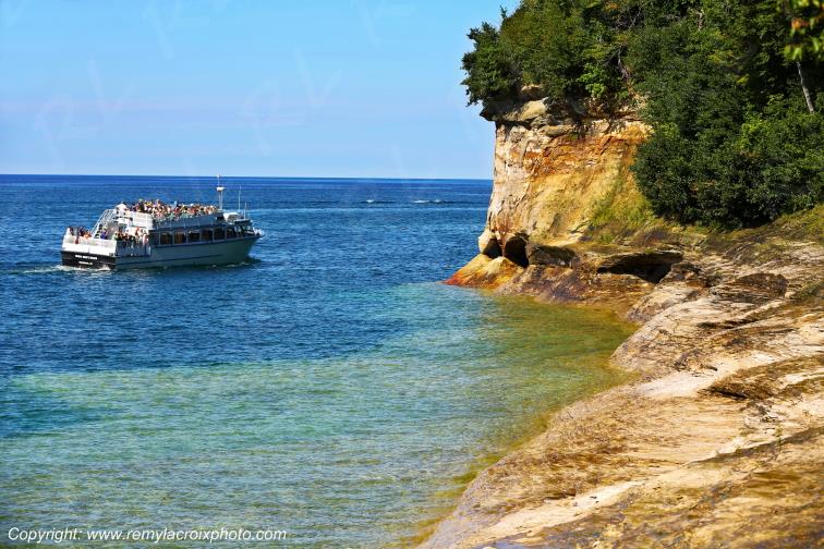 Pictured Rocks National Lakeshore Lake Superior Michigan USA
