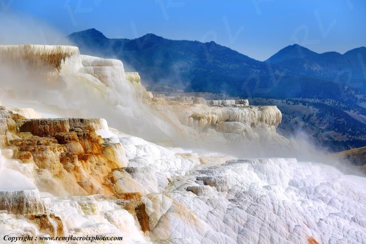 Mammoth Hot Springs Yellowstone National Park Wyoming USA www.remylacroixphoto.com