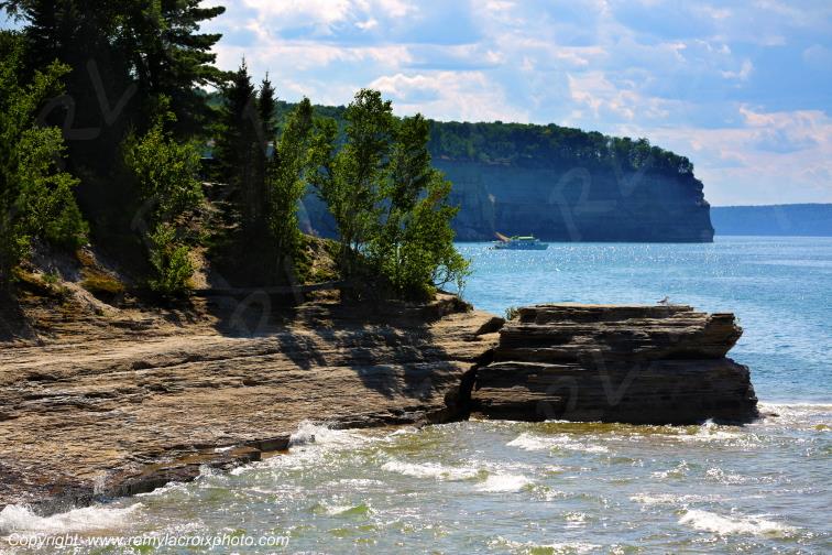 Pictured Rocks National Lakeshore Lake Superior Michigan USA