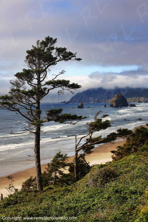 Haystade Rock Cannon Beach Pacific Oregon USA www.remylacroixphoto.com