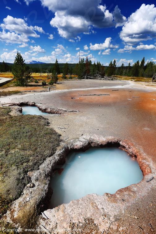 Artist's Paint Pots Yellowstone National Park Wyoming USA www.remylacroixphoto.com