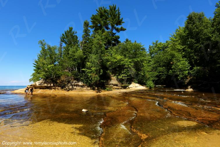 Pictured Rocks National Lakeshore Lake Superior Michigan USA