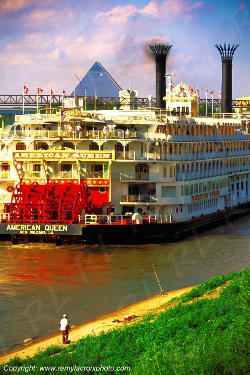 Mississippi American Queen steamboat Memphis Tennessee USA