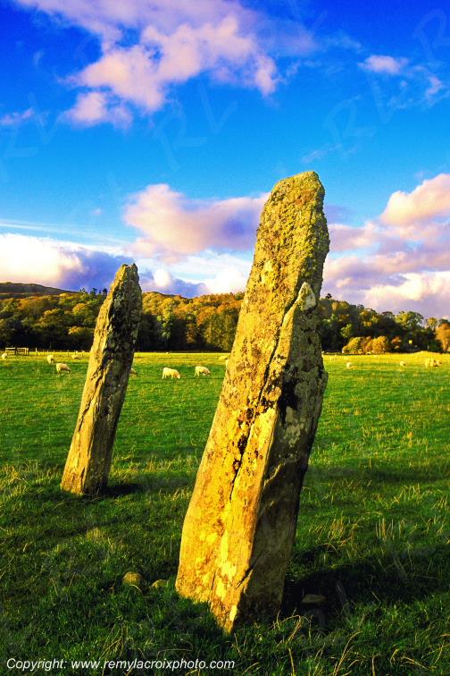 Menhirs Temple Wood Argyll Highlands �cosse Scotland