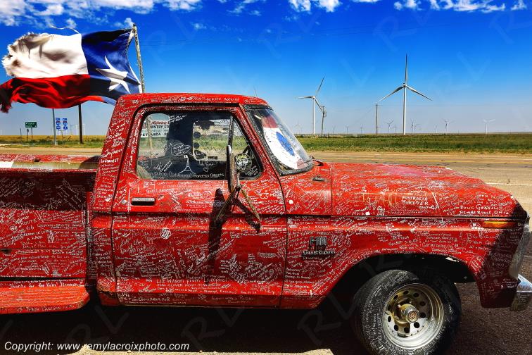 Dedicated Truck Midpoint Route 66 Adrian Texas USA www.remylacroixphoto.com
