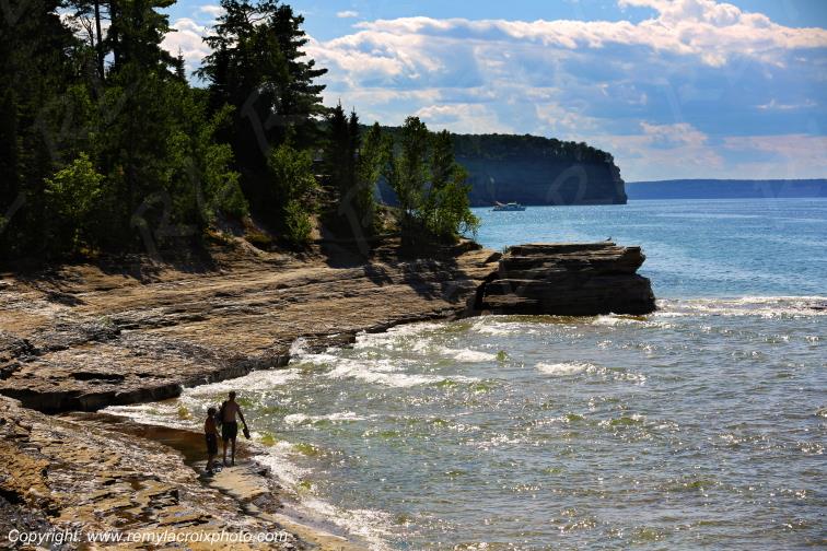 Pictured Rocks National Lakeshore Lake Superior Michigan USA