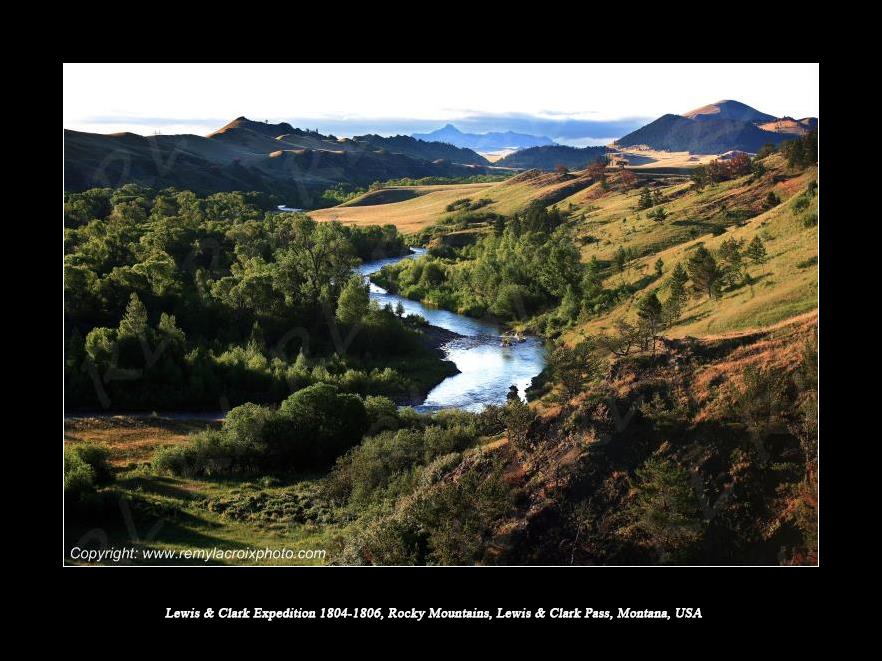 Lewis & Clark Expedition 1804-1806 Rocky Mountains Lewis & Clark Pass Montana USA
