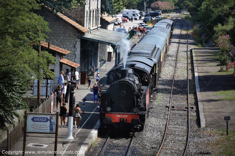 Anduze Gare Train � vapeur Gard Occitanie Languedoc Roussillon France www.remylacroixphoto.com