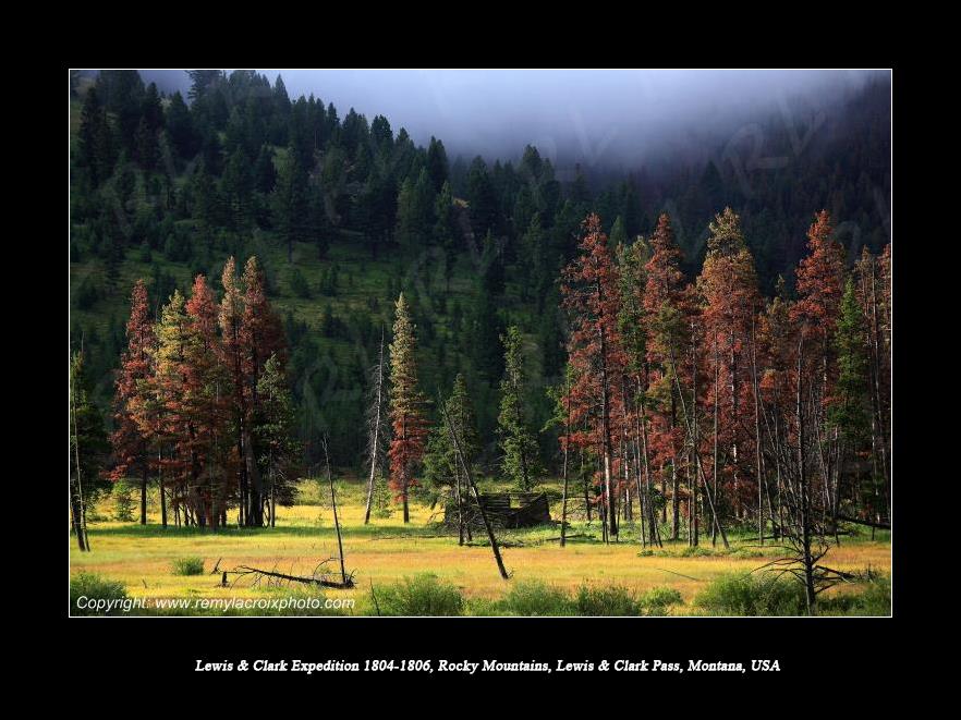 Lewis & Clark Expedition 1804-1806 Rocky Mountains Lewis & Clark Pass Montana USA
