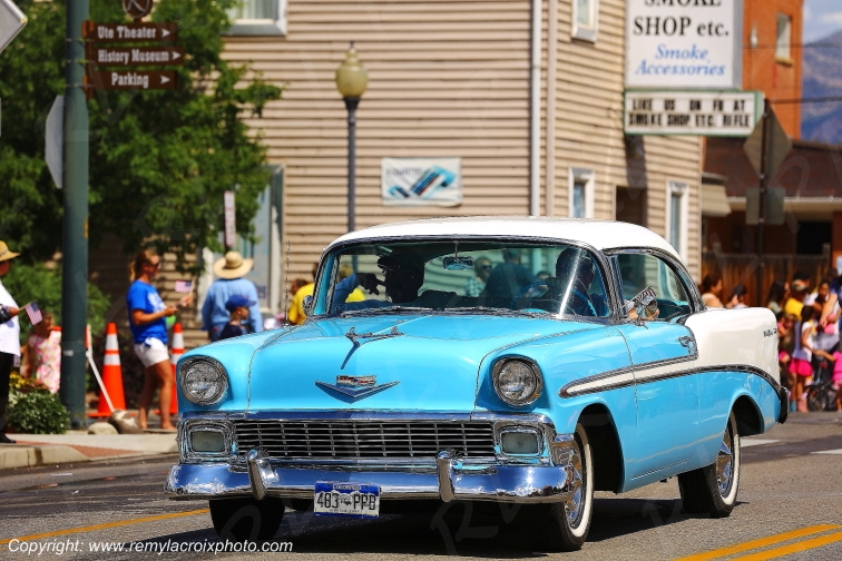 Chevrolet Bel Air 1956 Rifle Colorado USA www.remylacroixphoto.com