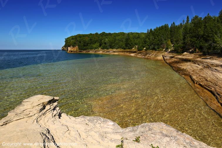Pictured Rocks National Lakeshore Lake Superior Michigan USA