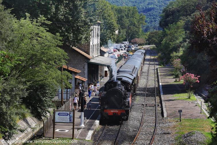 Anduze Gare Train � vapeur Gard Occitanie Languedoc Roussillon France www.remylacroixphoto.com