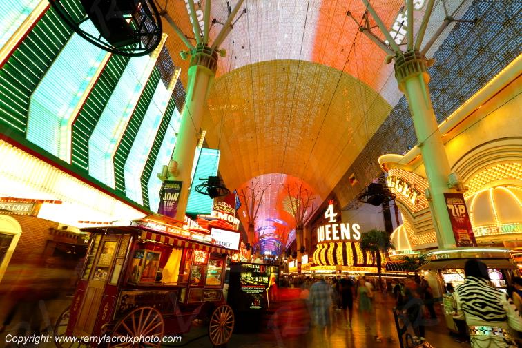 Las Vegas Fremont Street Downtown Casino Las Vegas Nevada USA www.remylacroixphoto.com