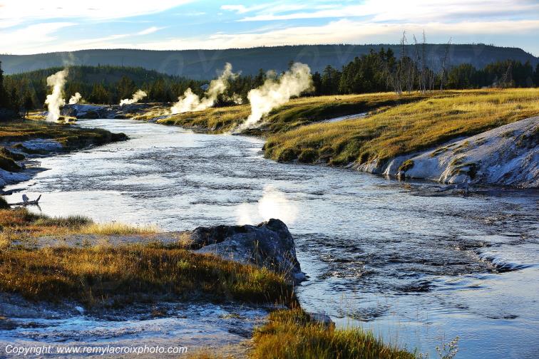 Upper Geyser Basin Yellowstone National Park Wyoming USA www.remylacroixphoto.com