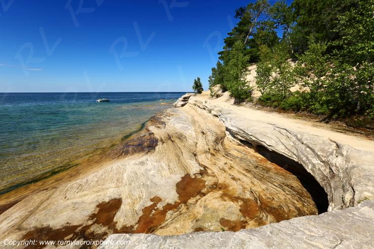 Pictured Rocks National Lakeshore Lake Superior Michigan USA