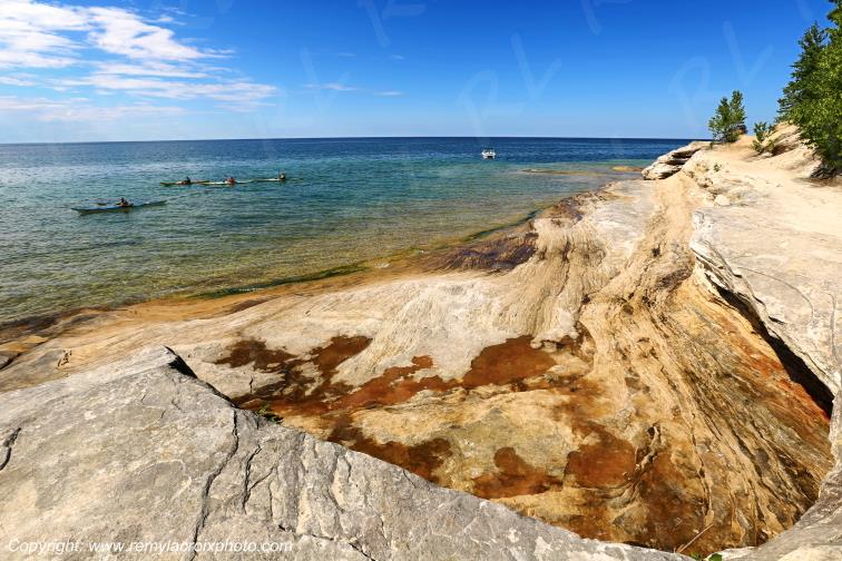 Pictured Rocks National Lakeshore Lake Superior Michigan USA